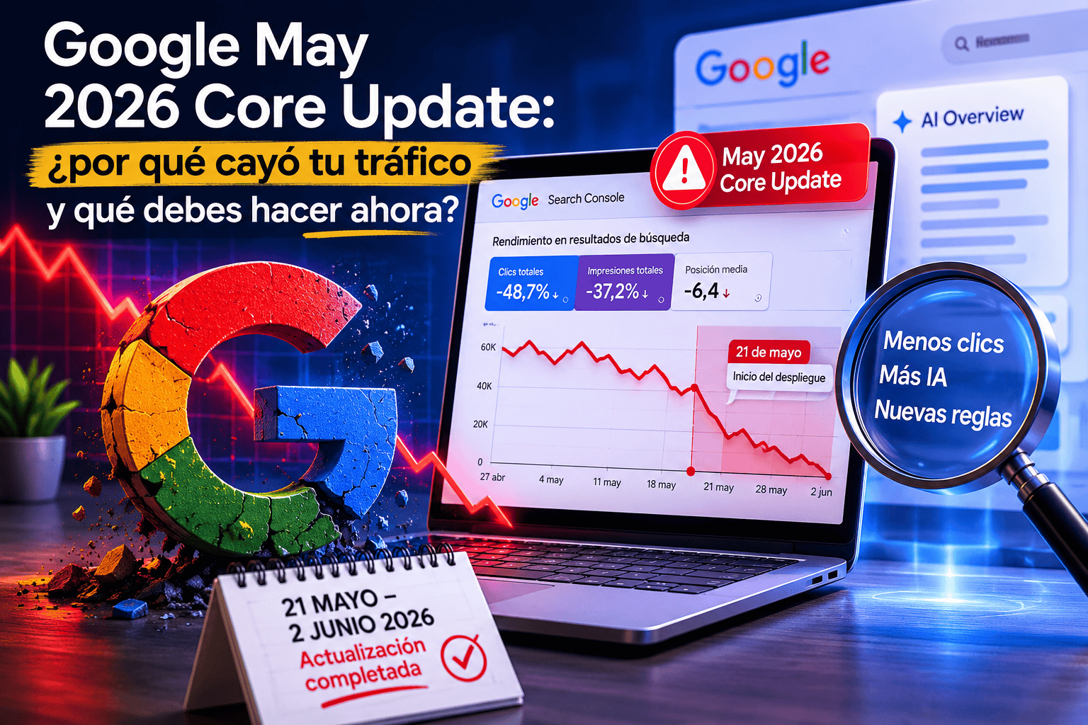 Google May 2026 Core Update: la actualizaci&oacute;n que est&aacute; redefiniendo el tr&aacute;fico de los medios digitales