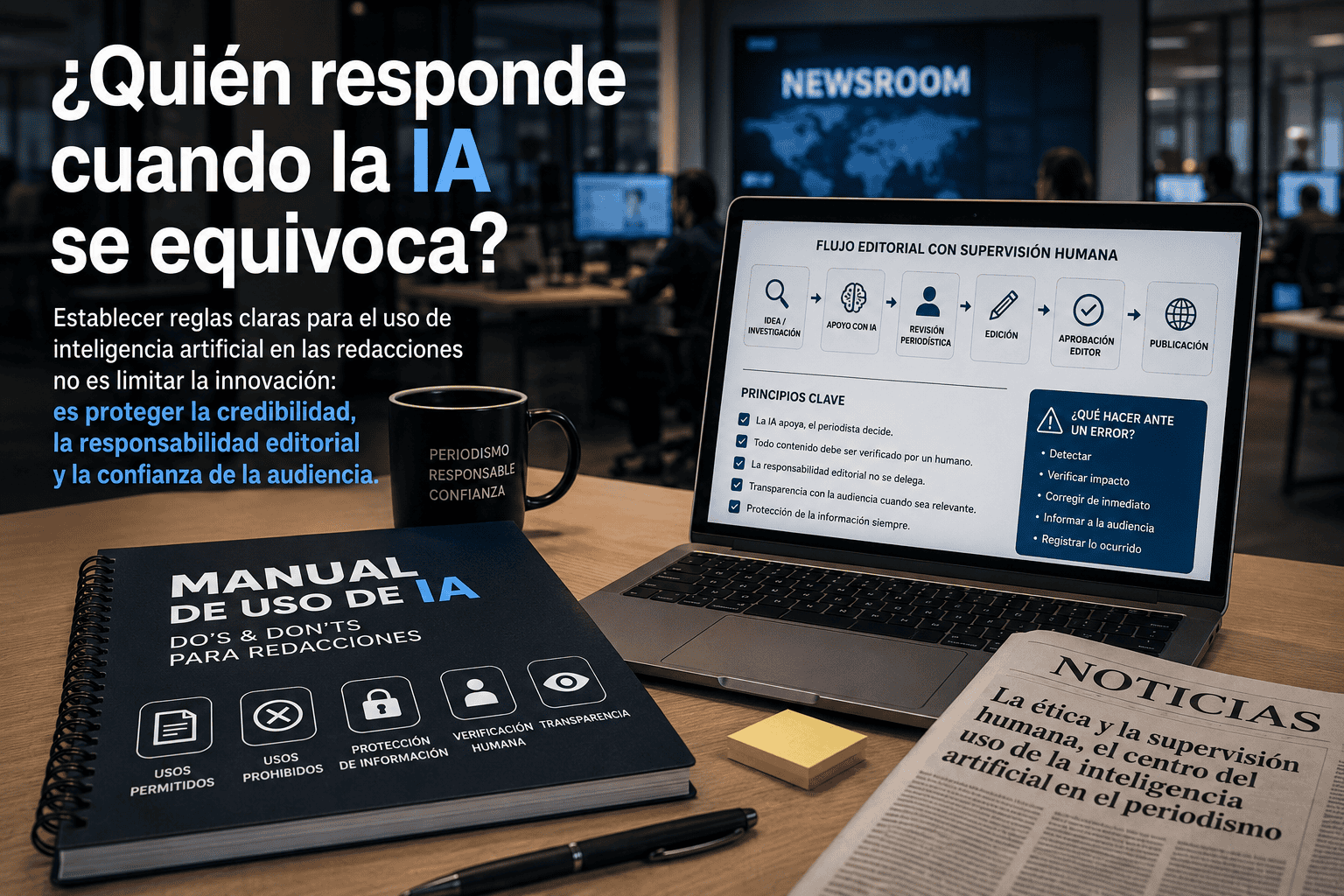 &iquest;Qui&eacute;n responde cuando la IA se equivoca?