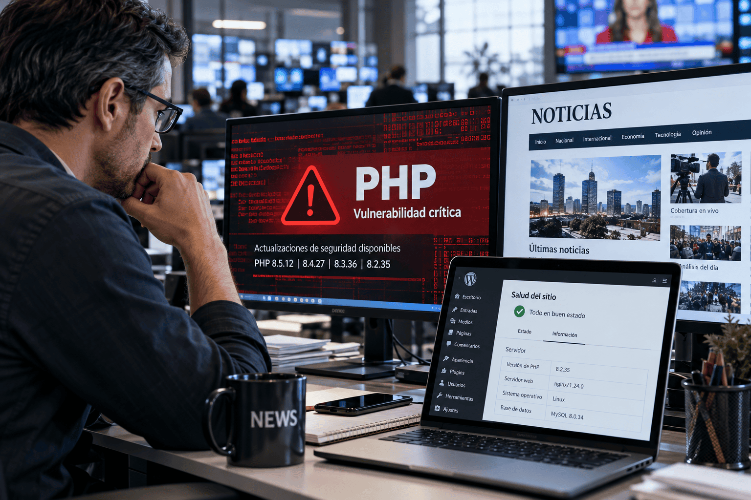 Vulnerabilidad cr&iacute;tica en PHP: 6 acciones que los medios con WordPress deben tomar para proteger sus portales