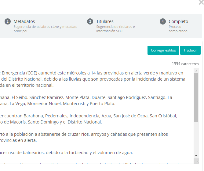 Corrección de Estilos
